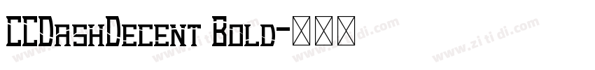 CCDashDecent Bold字体转换